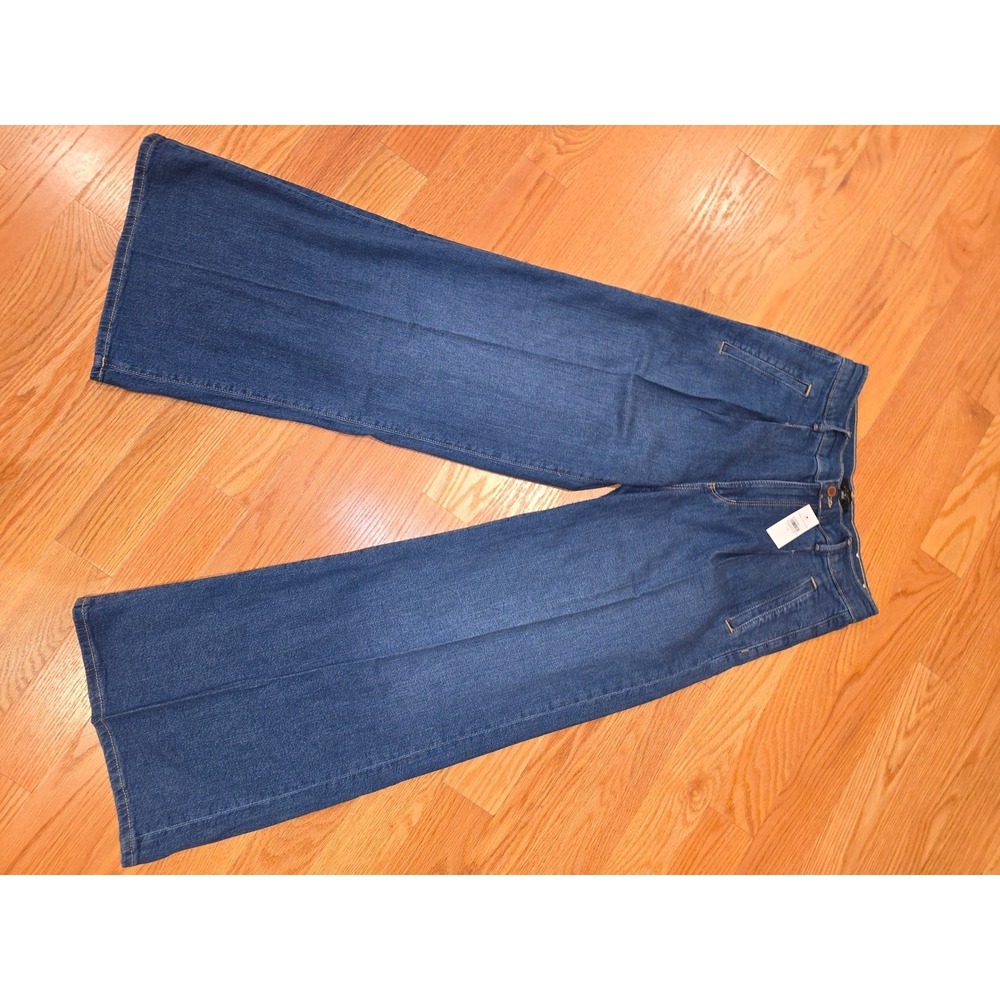 Ann Taylor The Pleated Palazzo Jean women's size 8 new with tags - Picture 4 of 8